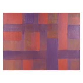 0399 (A D) Purple Orange Abstract (40" x 30")