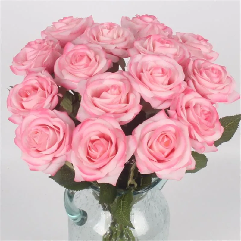 11pcs Artificial Realistic Rose Bouquet