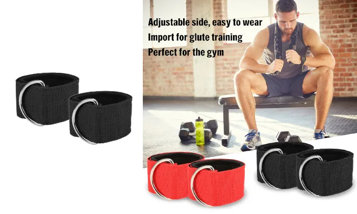 2 Piece Fitness Padded Ankle Straps