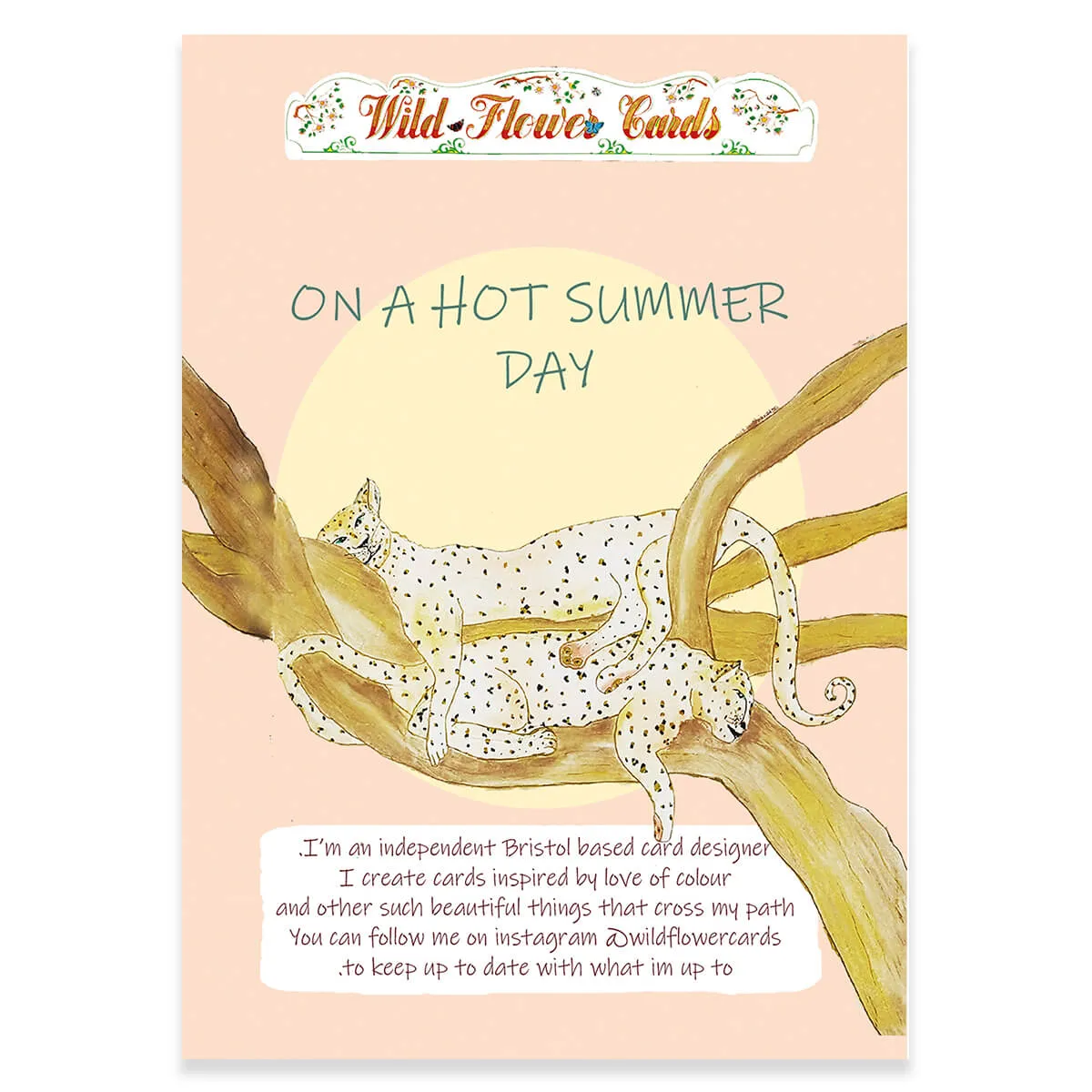 A Hot Summer Eve Greetings Card by Wildflower Cards