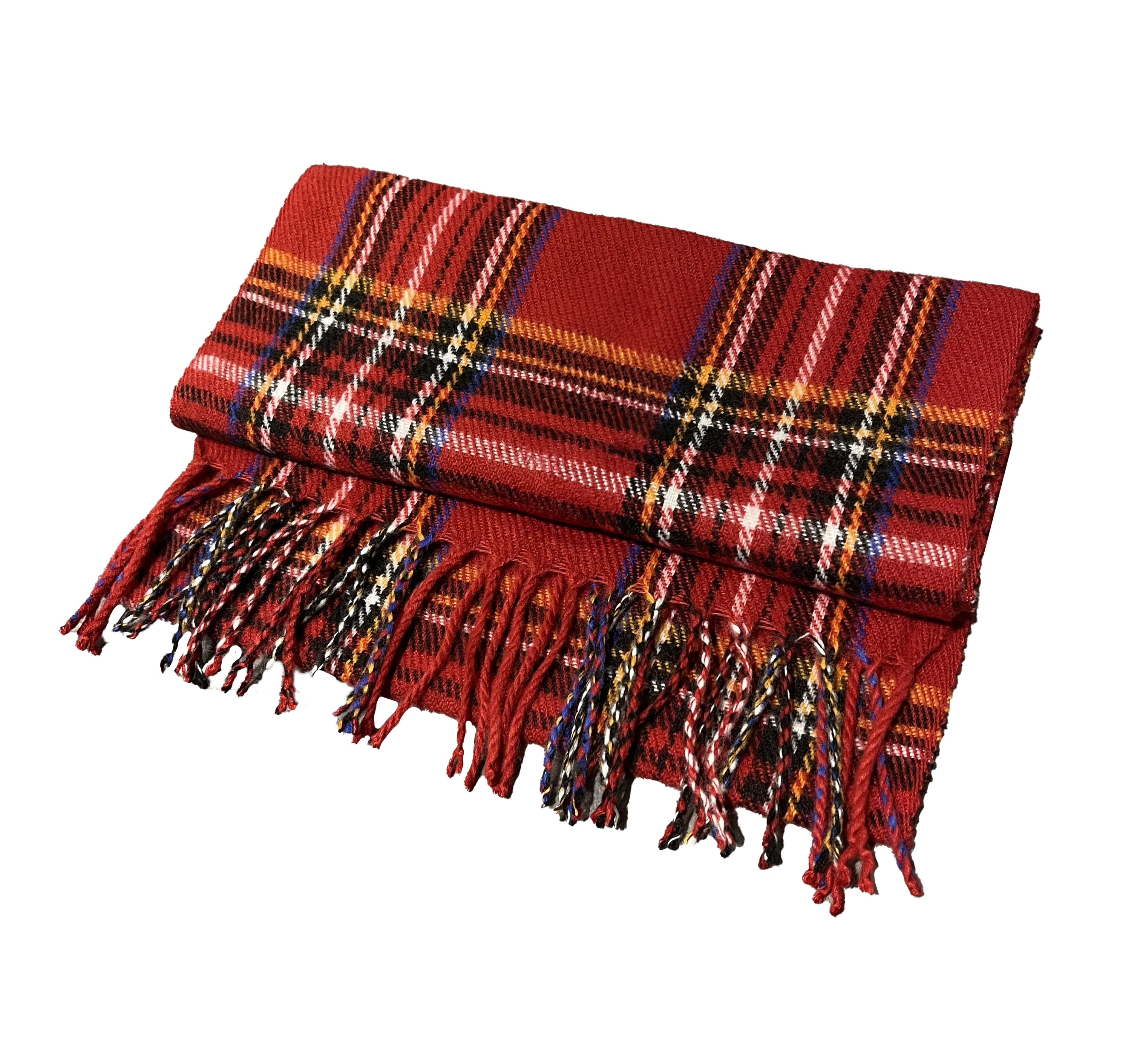 Acrylic Check Scarf