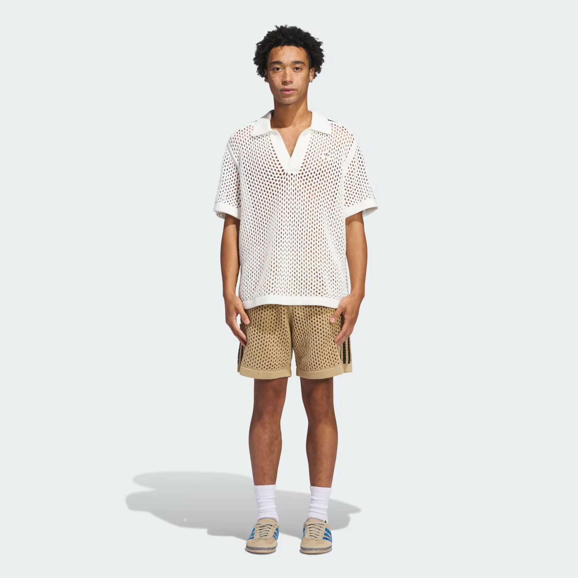 ADIDAS ORIGINALS | CLOT CROCHET POLO BY EDISON CHEN { CORE WHITE