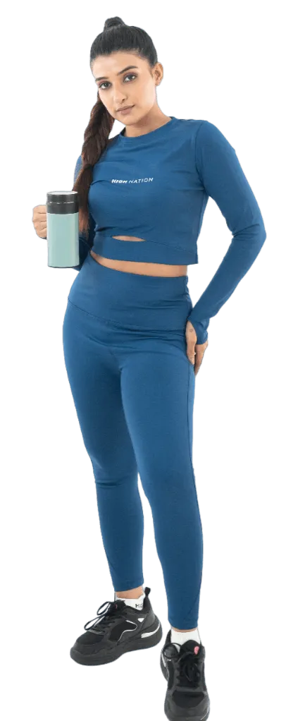 AirForce Blue Active Co-ord Set