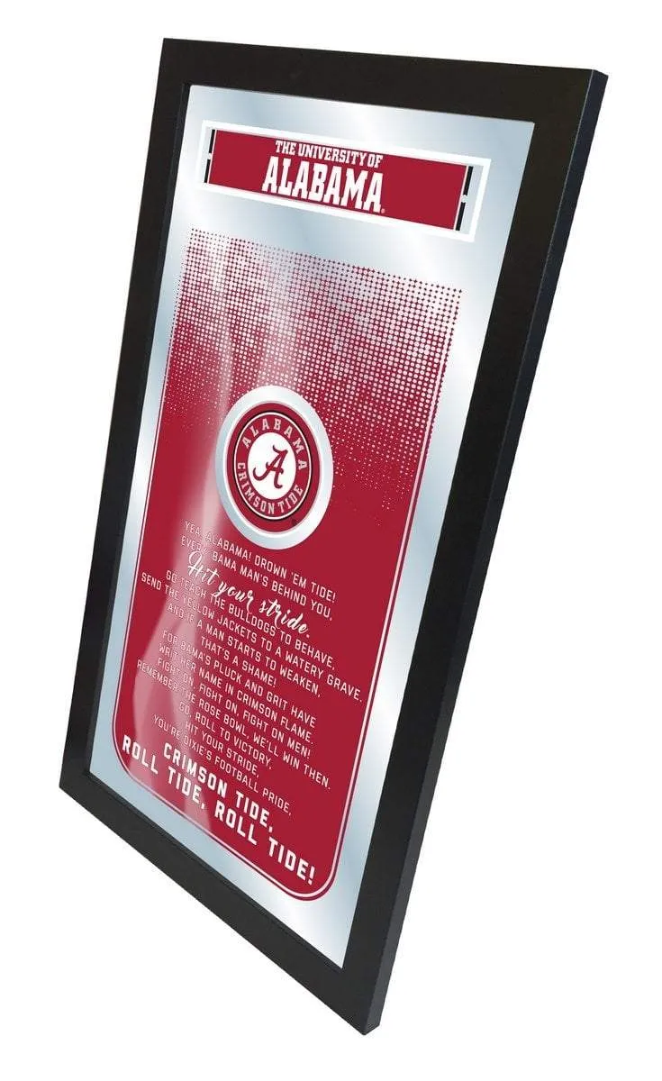 Alabama Crimson Tide Holland Bar Stool Co. Fight Song Mirror (26" x 15")