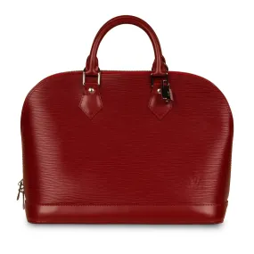 Alma PM - Red Epi Leather