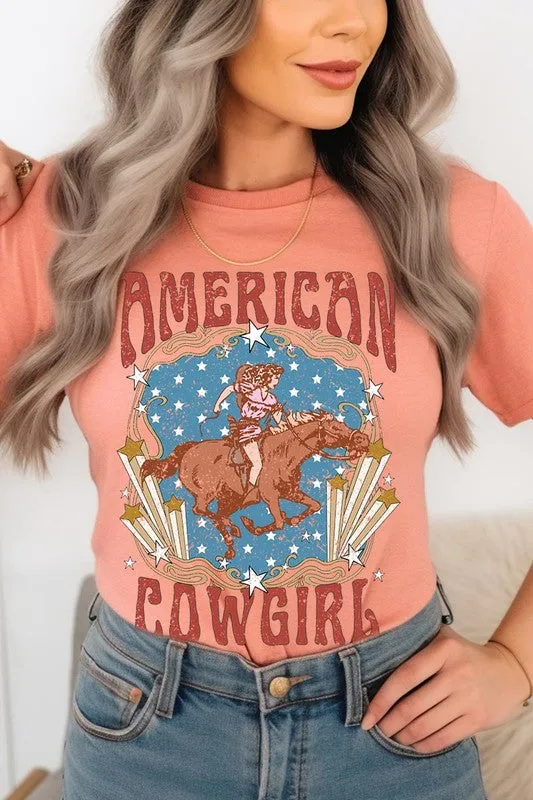 American Cowgirl Graphic T Shirts