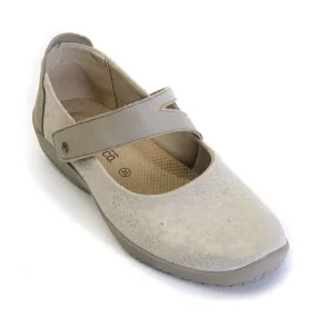 Arcopedico Cosmo Taupe Flower Mary Jane (Women's)