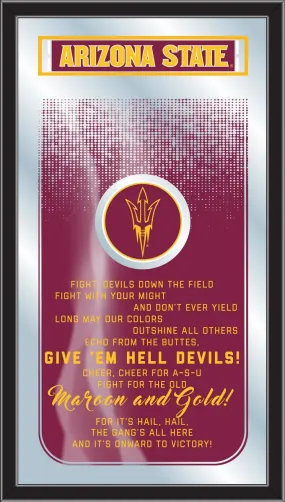 Arizona State Sun Devils Holland Bar Stool Co. Fight Song Mirror (26" x 15")