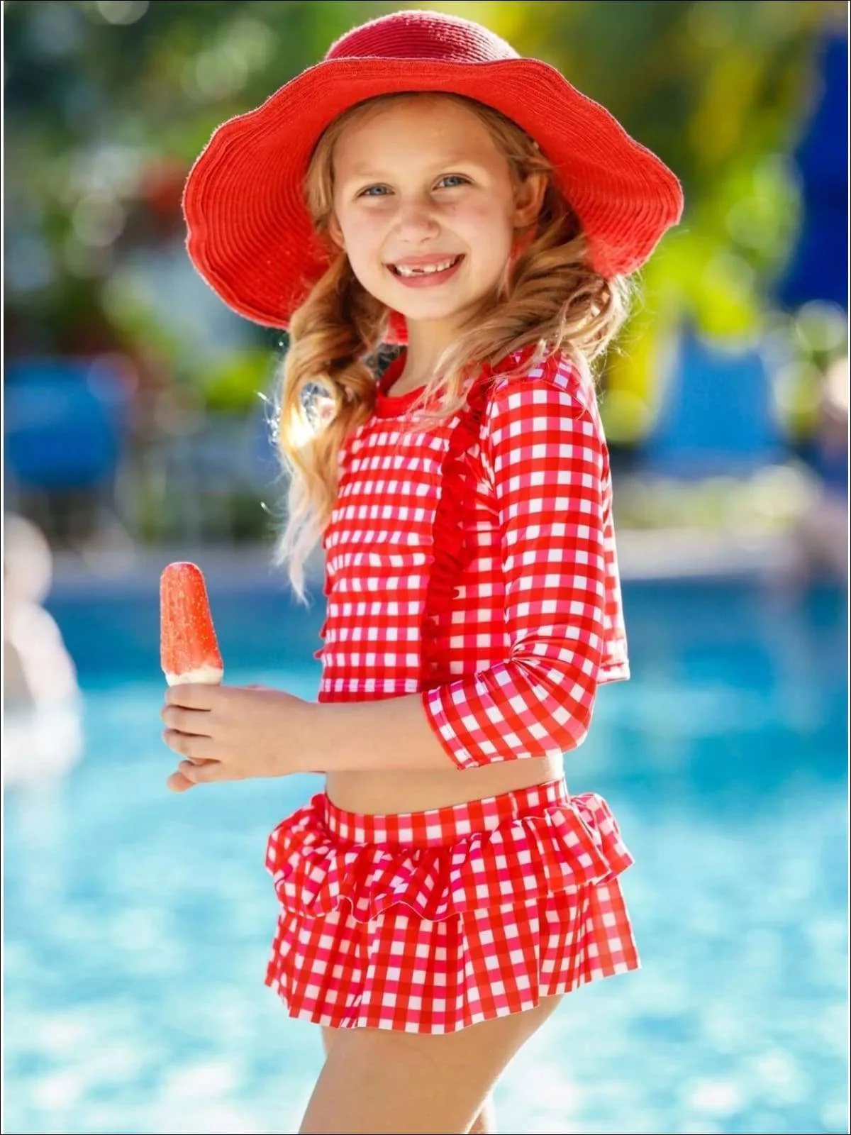 At The Pool Two Piece Skirted Swimsuit