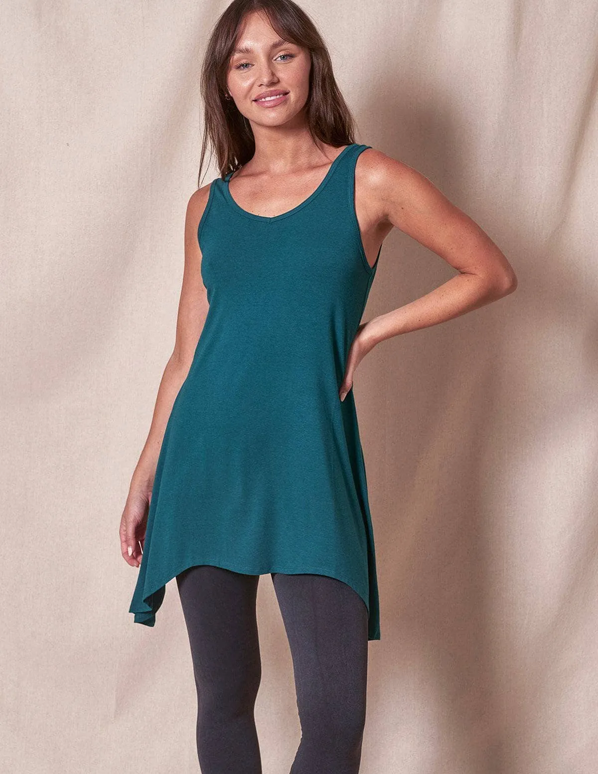 Bamboo / Organic Cotton Maxi Tank - Small Only