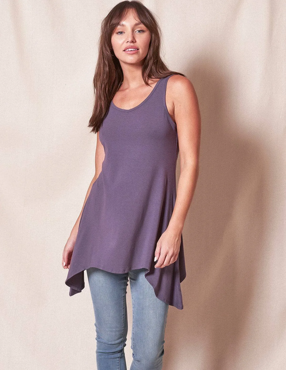 Bamboo / Organic Cotton Maxi Tank - Small Only