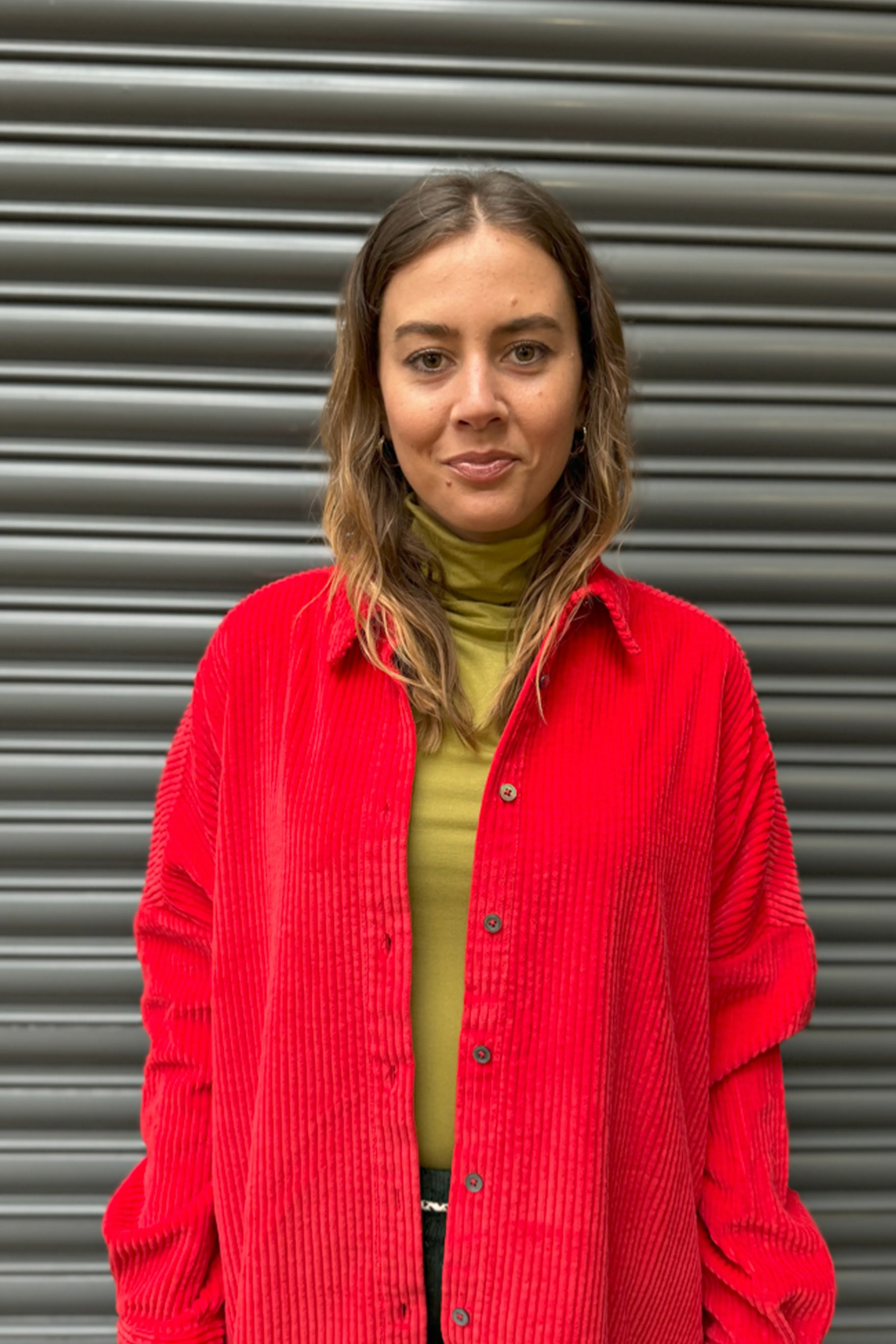 Bellerose Ginna Sanguine Red Corduroy Shirt