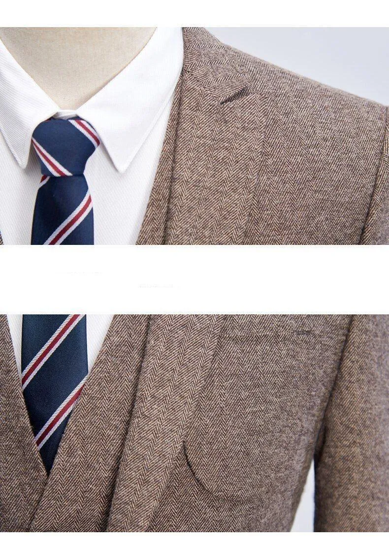 Big Business Tweed 3 Piece Suit