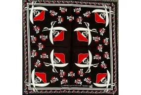 Black Bandana with Pirate Skulls and Swords