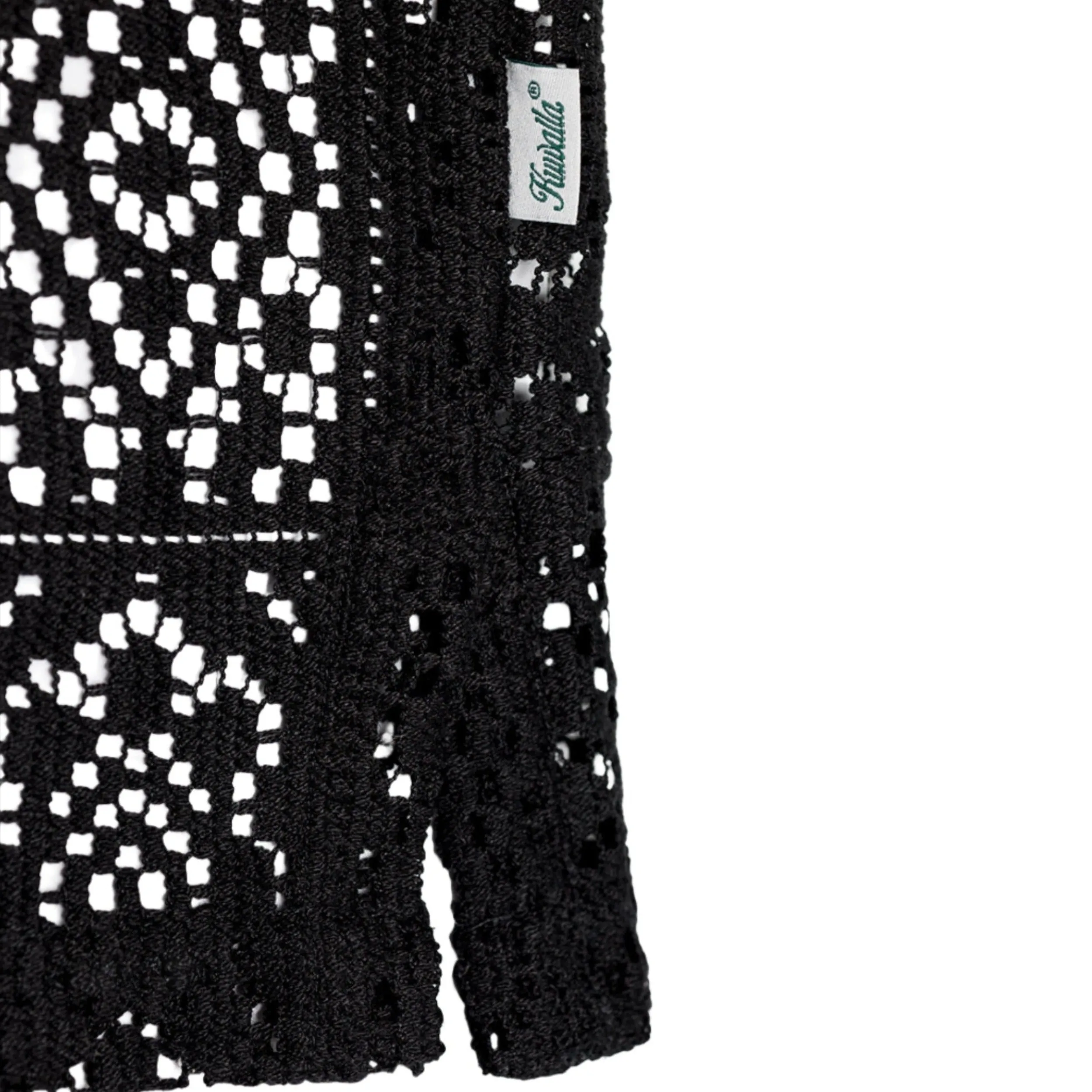 Black Crochet Yacht Shirt