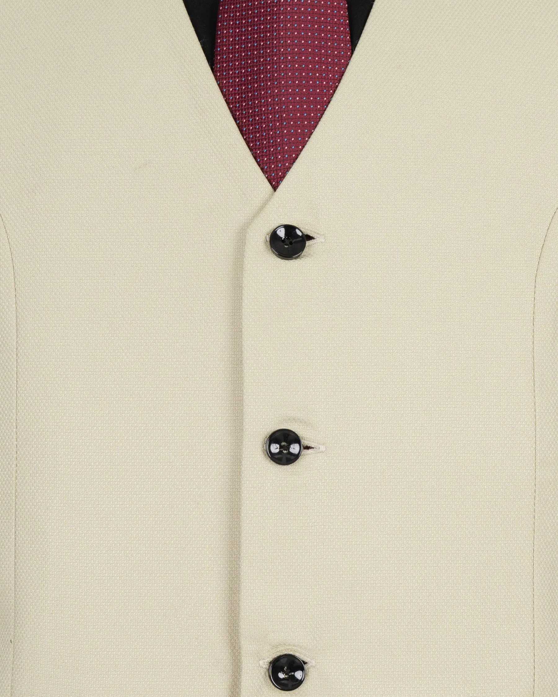 Bone Green Wool rich Waistcoat