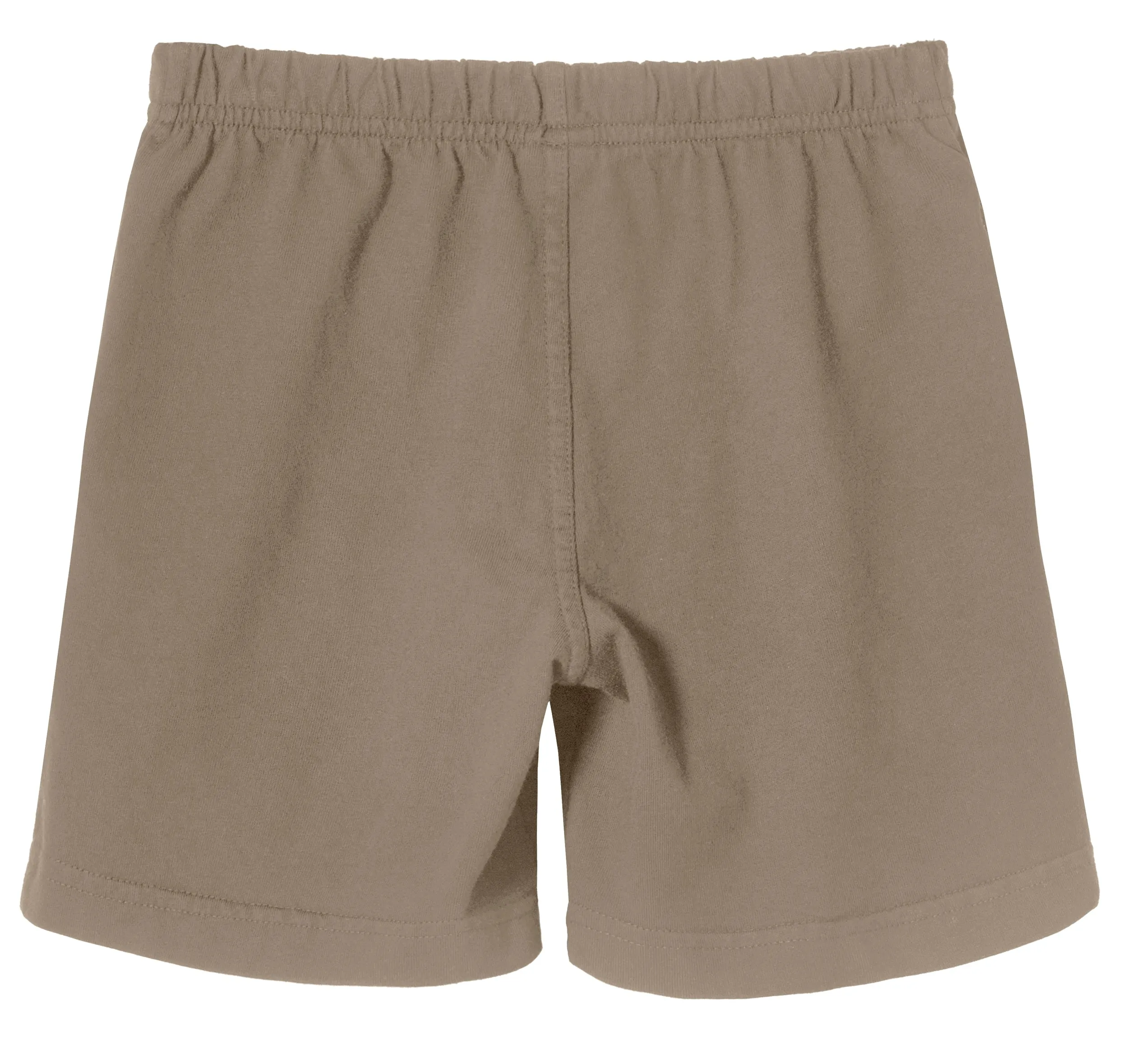 Boys Soft Cotton UPF 50  Above-Knee Side Pocket Shorts | Dark Khaki