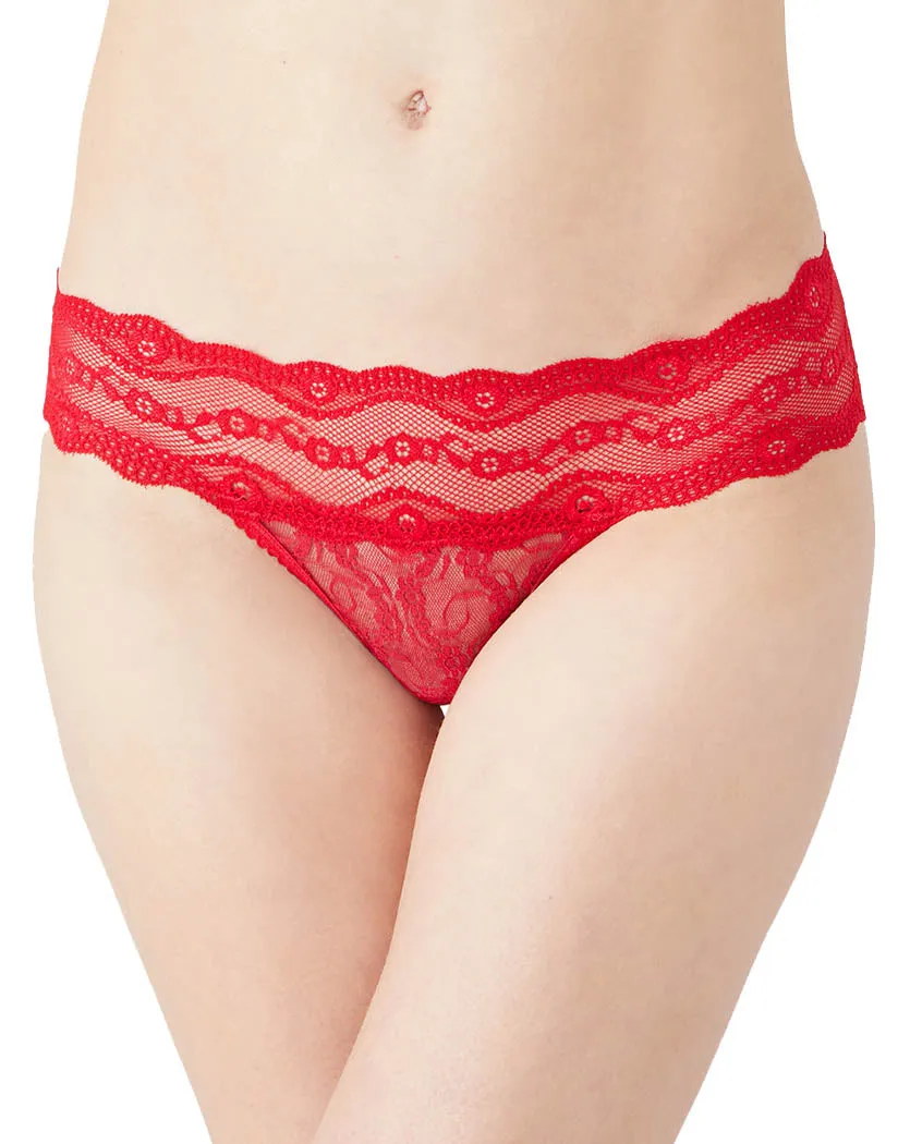 b.tempt'd by Wacoal Lace Kiss Bikini Crimson Red 978182