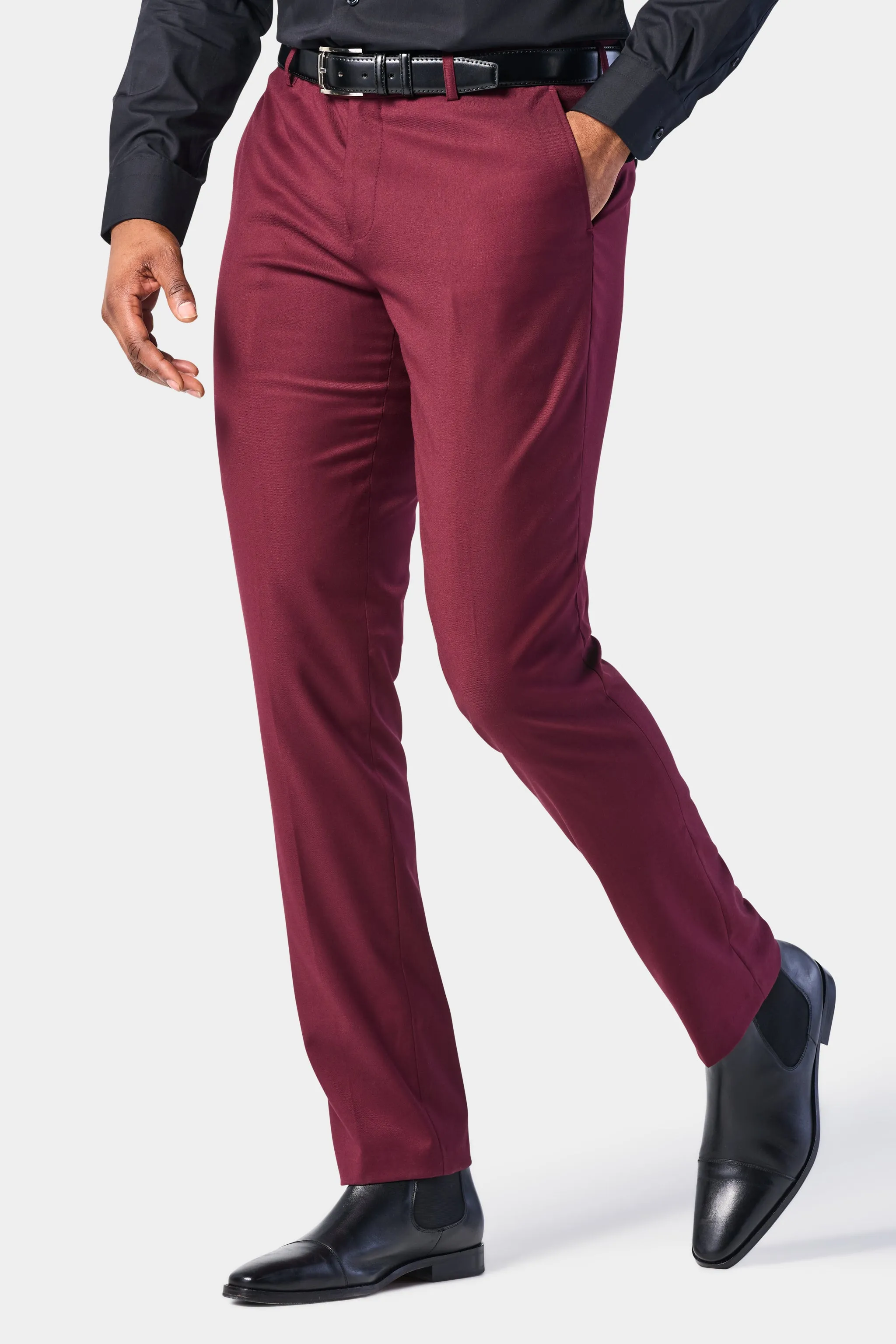 Burgundy 2 Button Suit