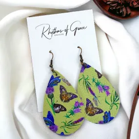 Butterfly Earrings - Easter Earrings, Handmade Earrings, Butterfly Jewelry, Butterfly Accessories, Floral Accessories, Easter Accessories