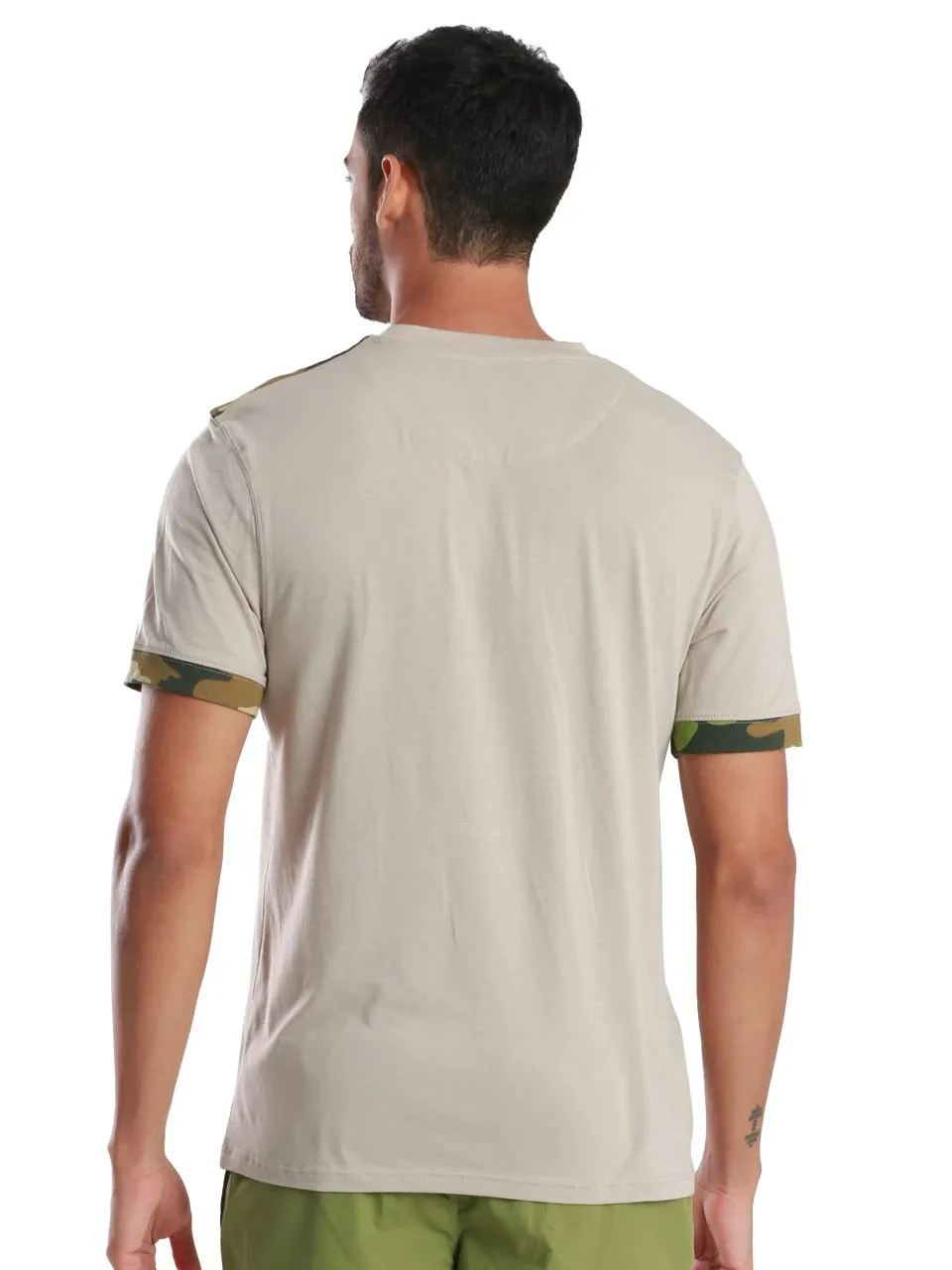 Camo Sand Camo Printed Organic Bamboo T-Shirt (Pack Of 1)