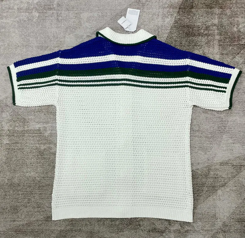 CASABLANCA Crochet Tennis Shirt