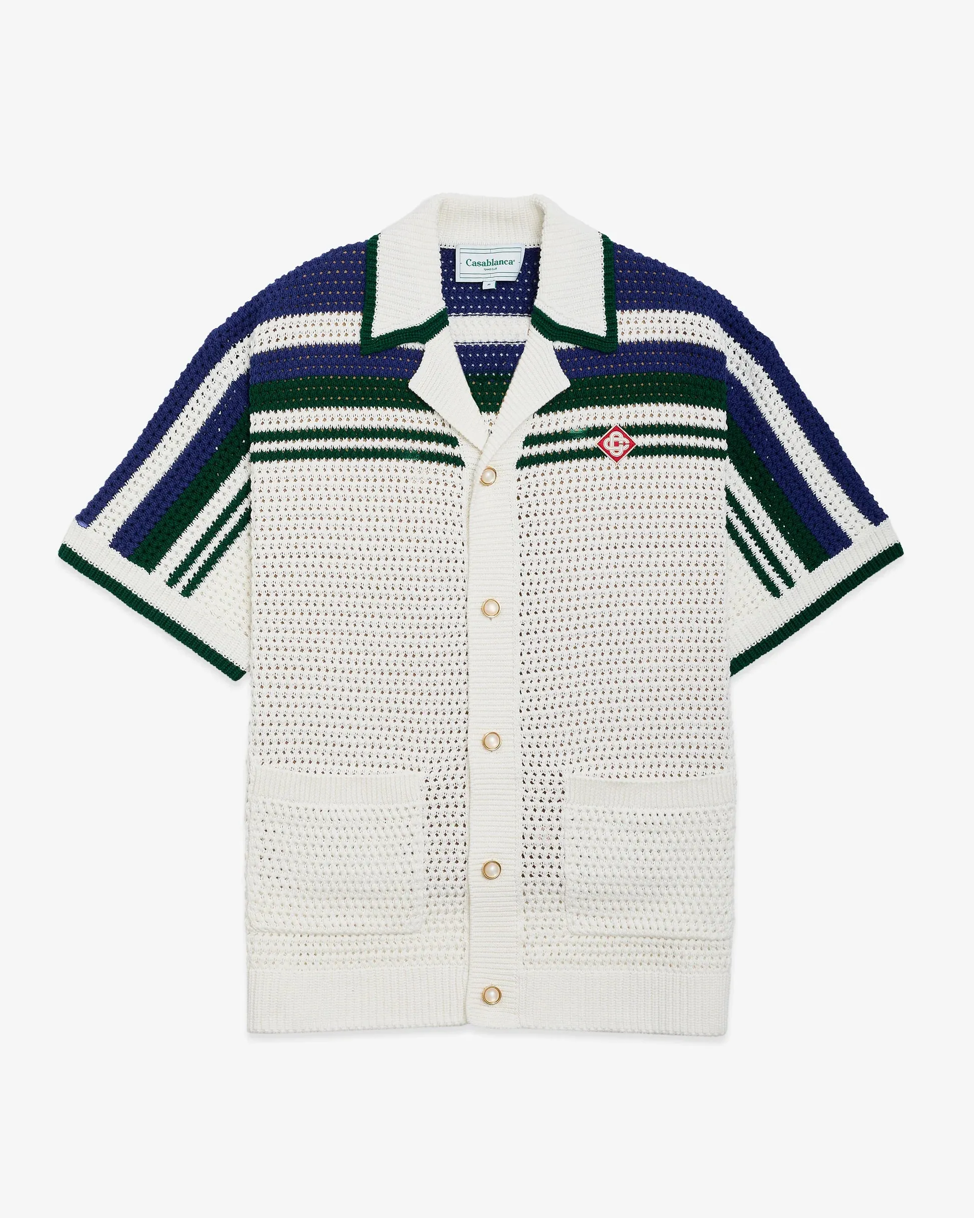 CASABLANCA Crochet Tennis Shirt