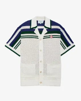 CASABLANCA Crochet Tennis Shirt