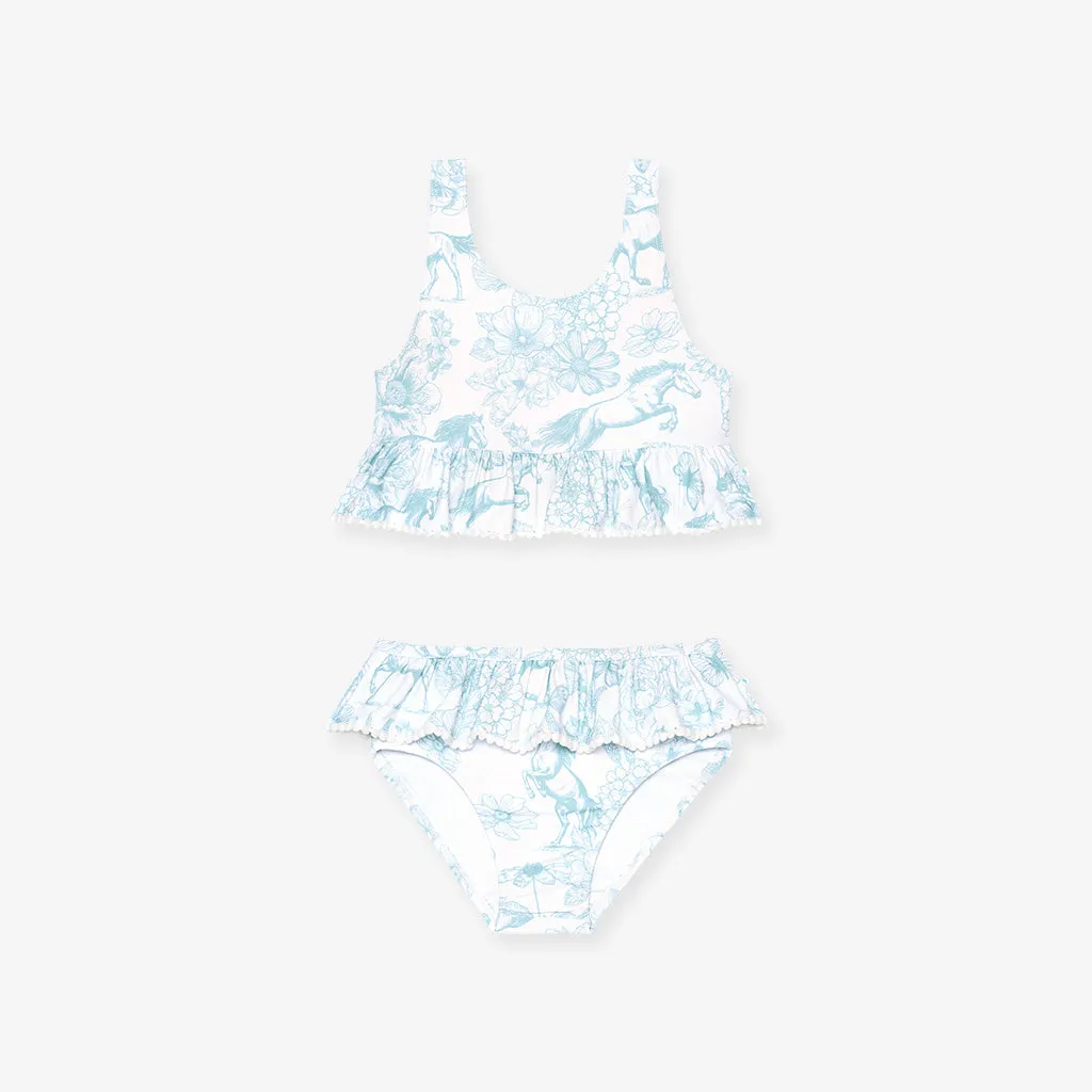 Charlotte Anne Ruffled Tankini Two Piece Swimsuit