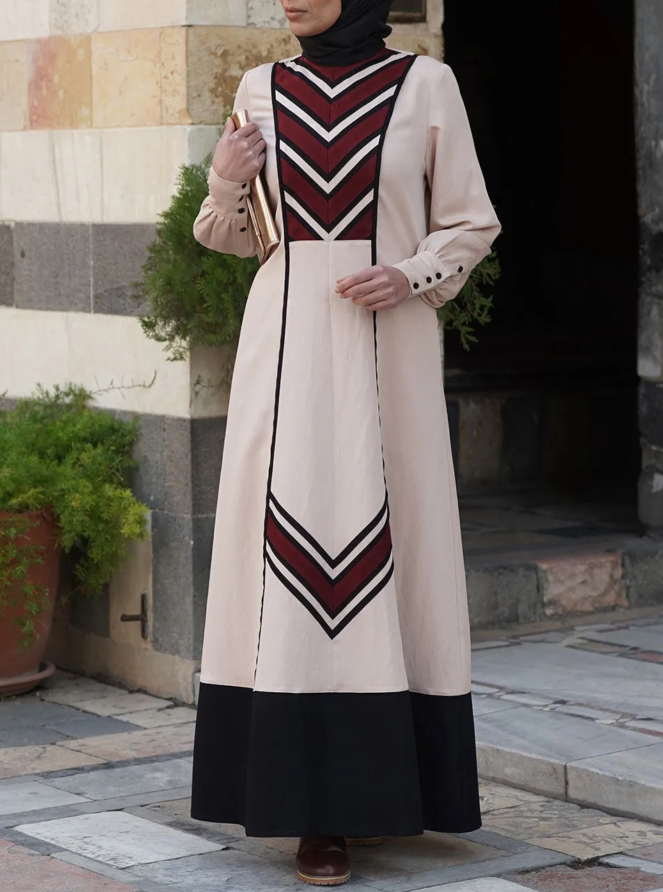 Chevron Multi-Color Abaya