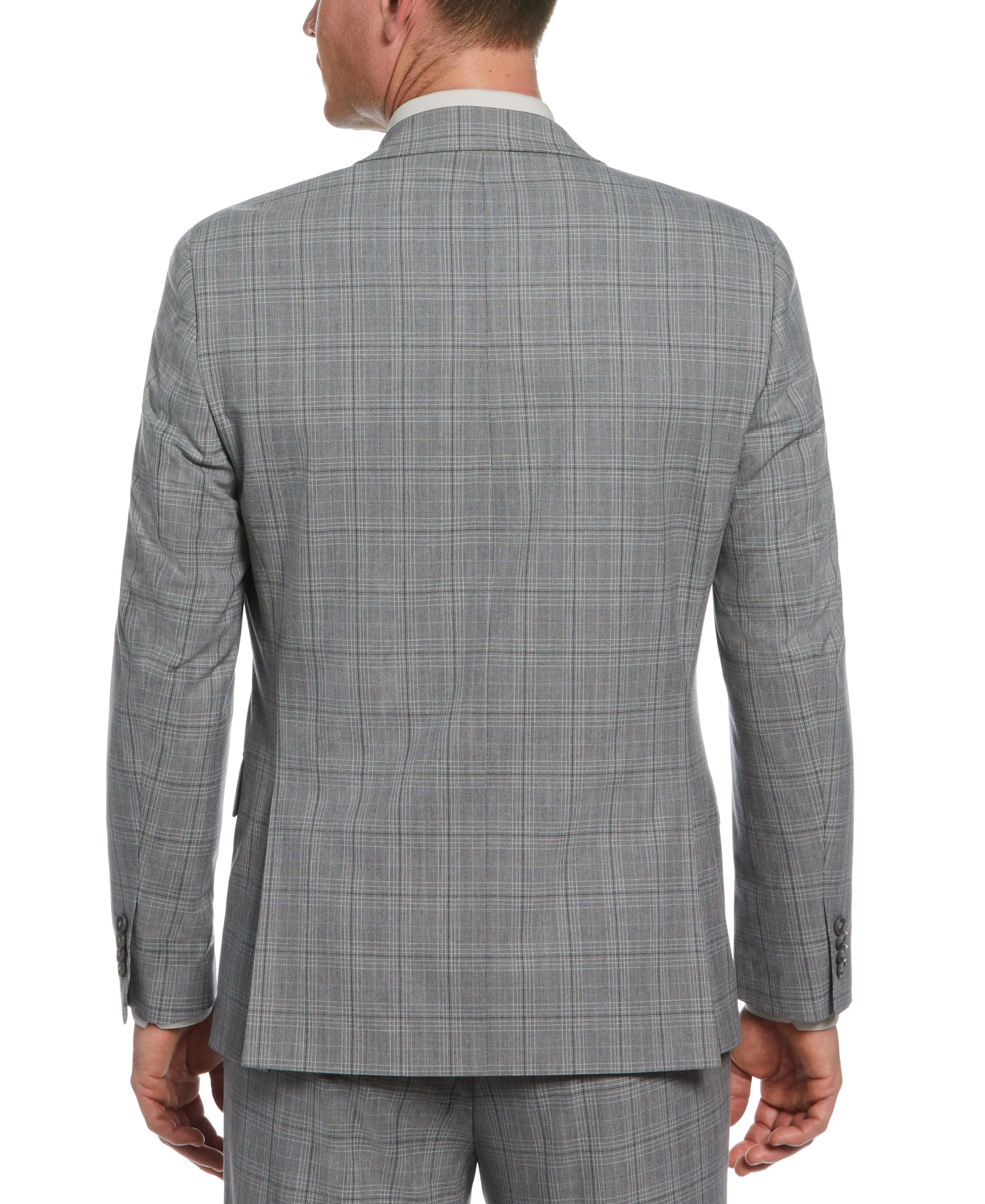 Classic Fit Stretch Plaid Suit Jacket