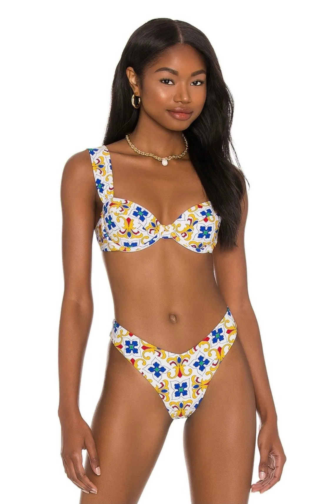 Claudia Bikini Top in Tile