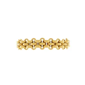 Courage Waterproof Crochet T Bar Bracelet Gold Plating