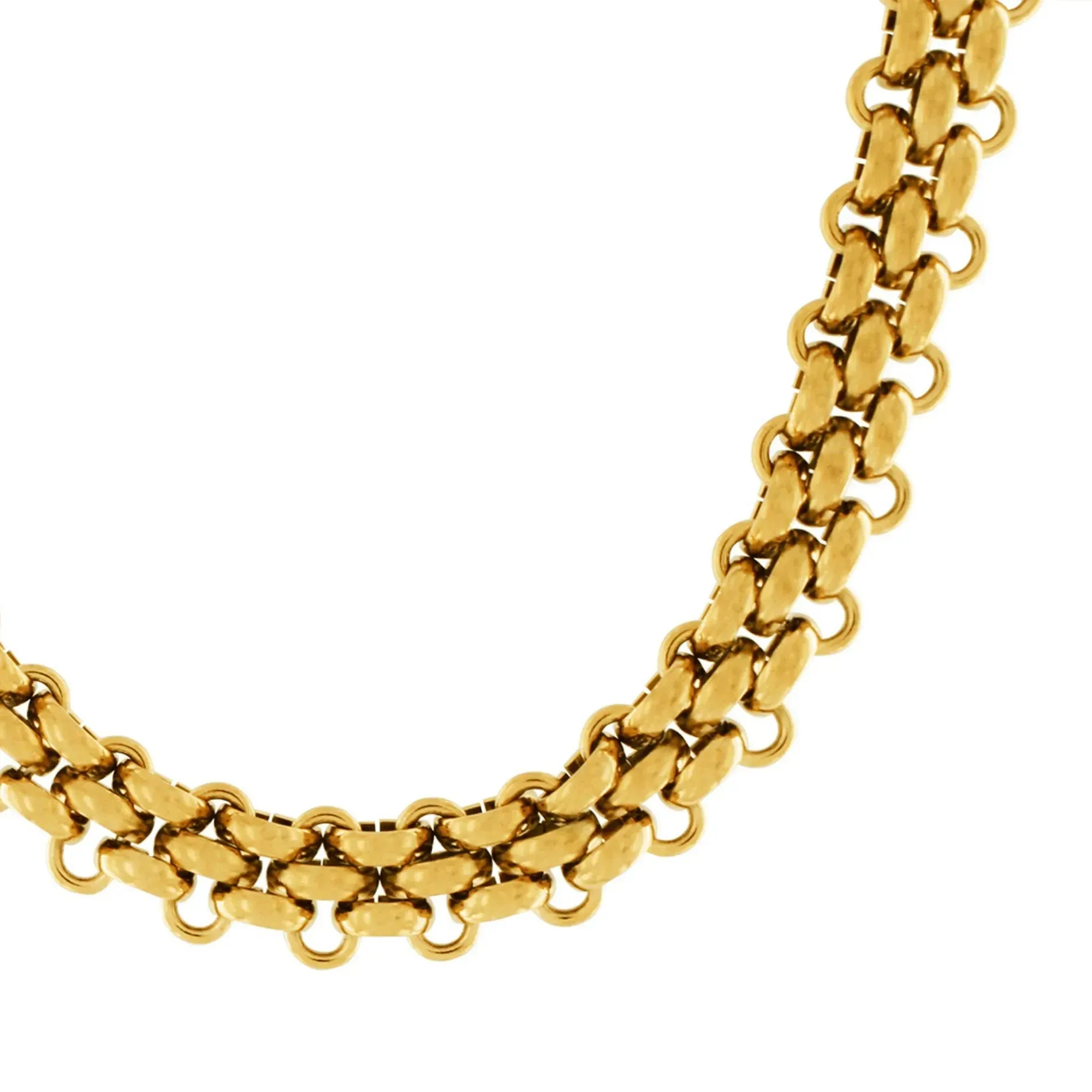 Courage Waterproof Crochet T-Bar Necklace 18K Gold Plating