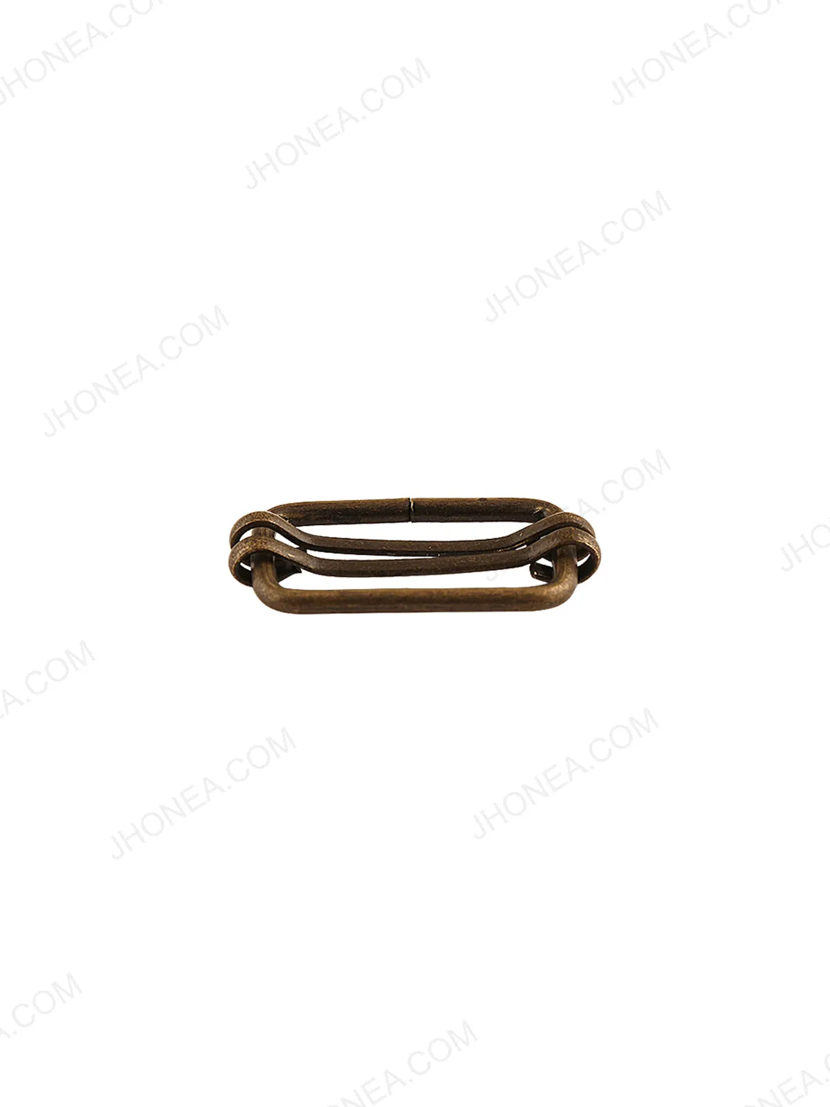 Curve Slider Double Glide Antique Brass Adjustable Buckle