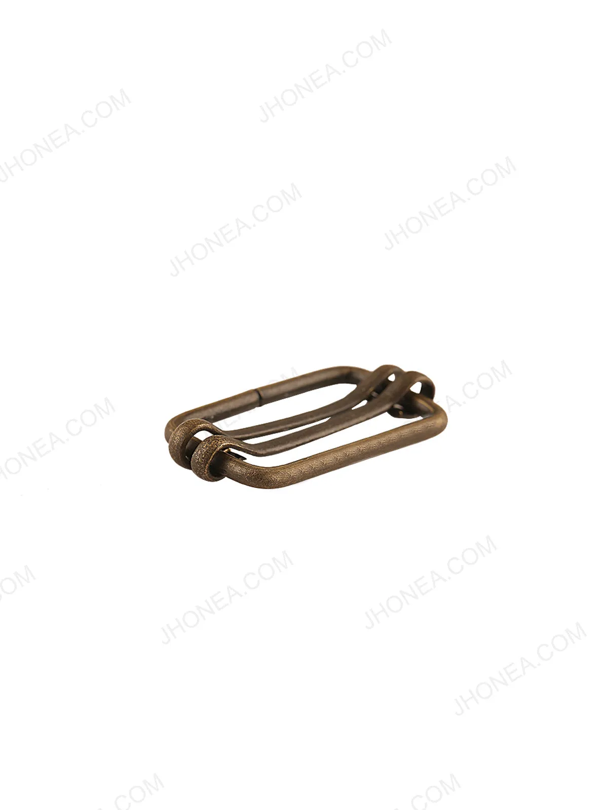 Curve Slider Double Glide Antique Brass Adjustable Buckle