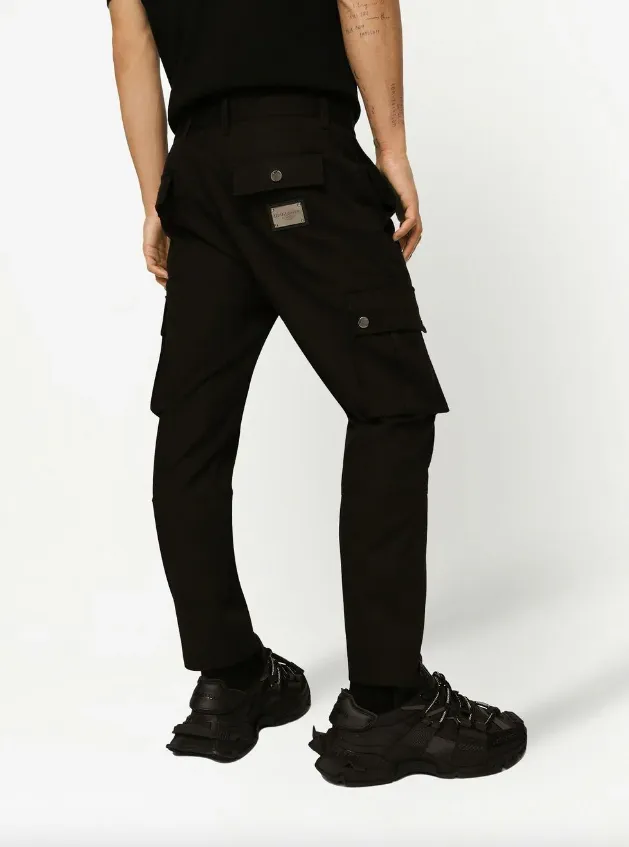 Dolce & Gabbana cotton cargo pants with branded tag