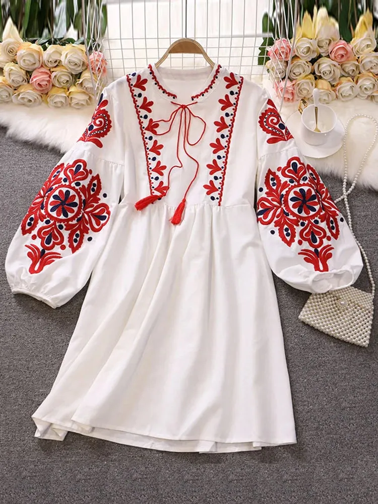 DressBetty - 2024 Retro Bohemian Holiday Dress for Women Boho Dress