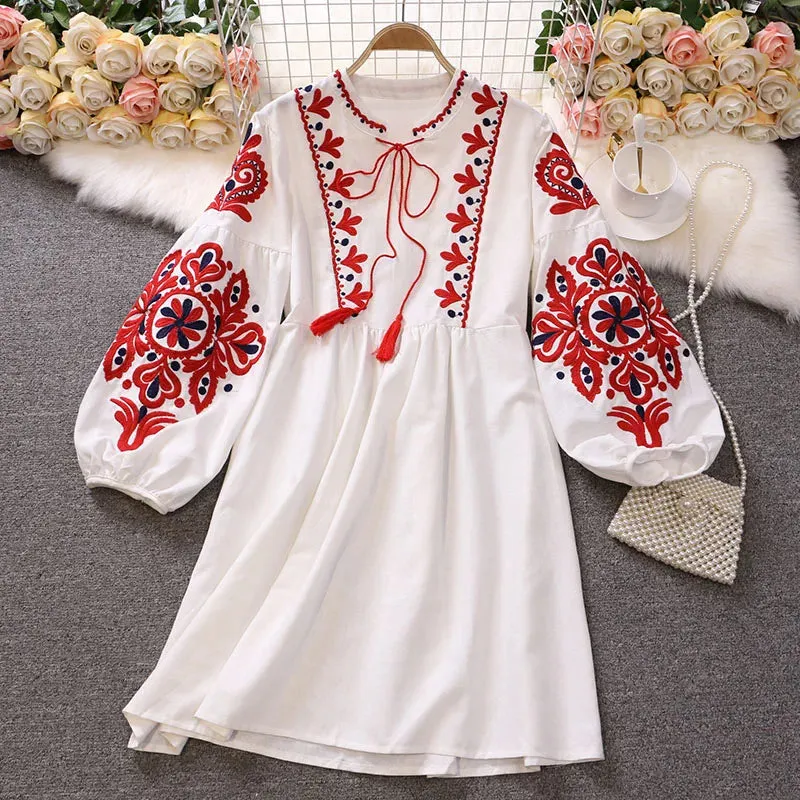 DressBetty - 2024 Retro Bohemian Holiday Dress for Women Boho Dress