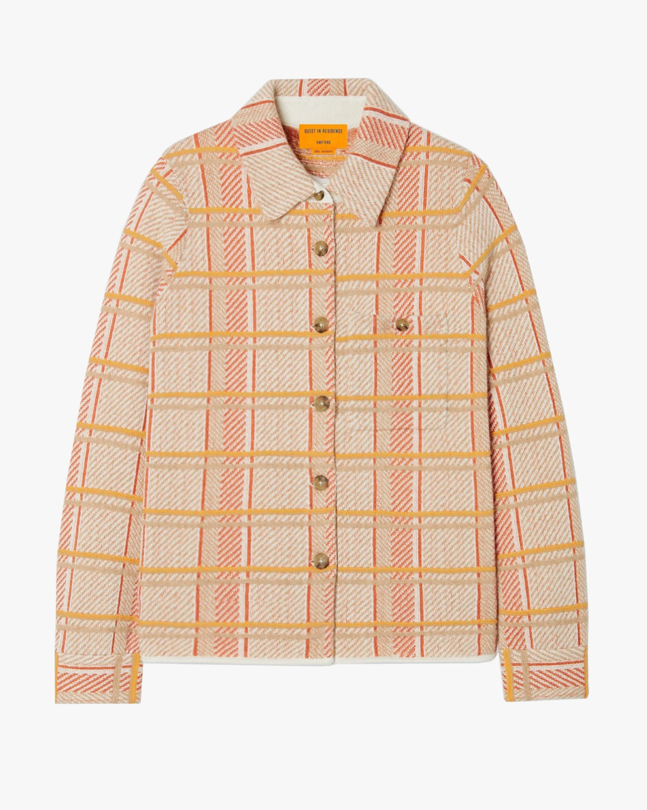 Dylan Plaid Shirt in Cashmere