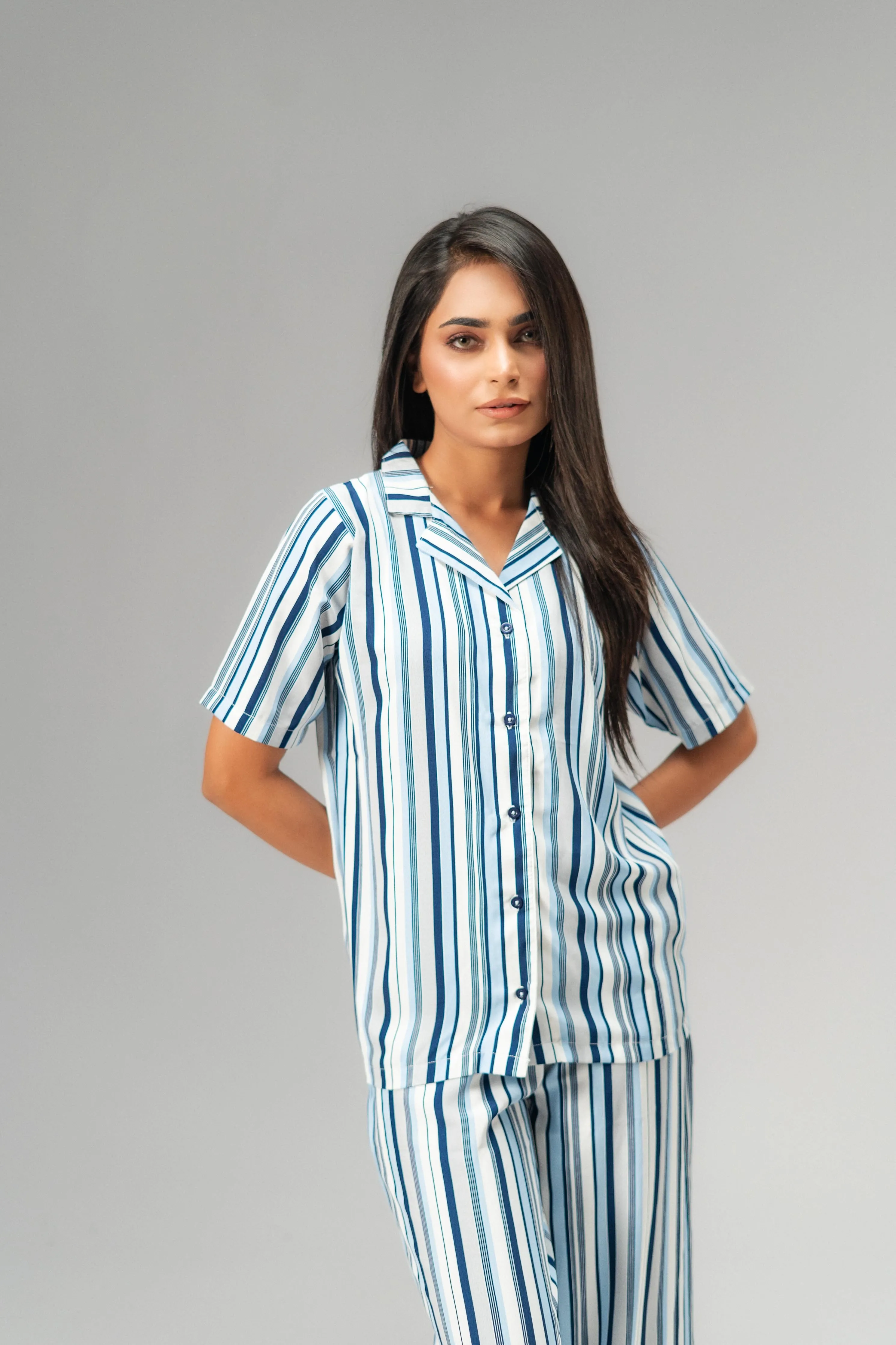 East West Women's Stripes Design Co-Ord Set