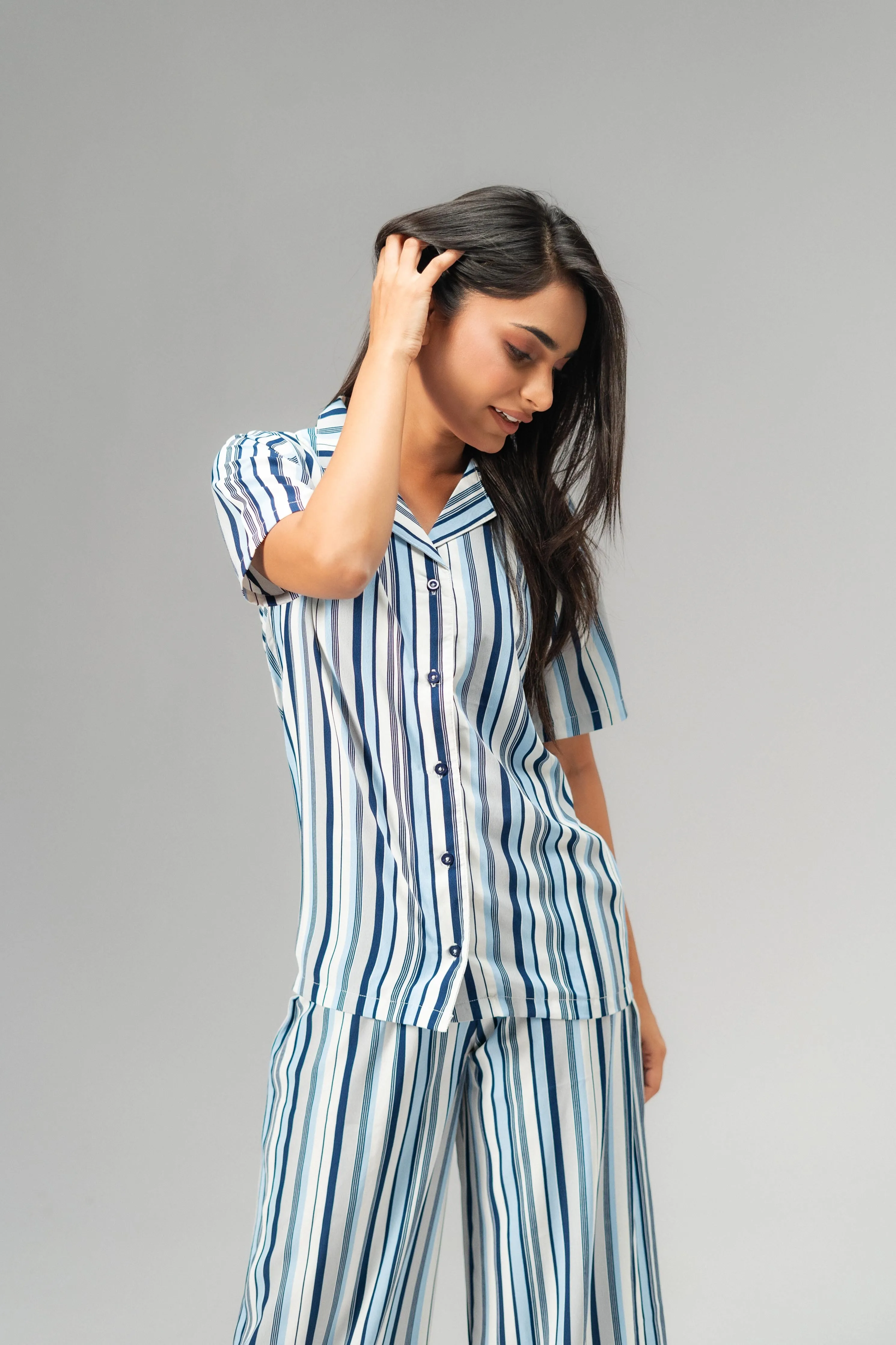 East West Women's Stripes Design Co-Ord Set