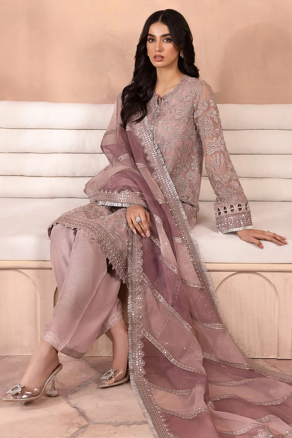 EMBROIDERED CHIFFON UC-3031