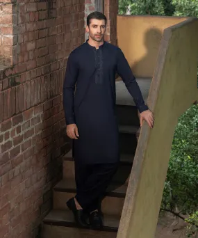 Embroidered Luxury Cotton Suit