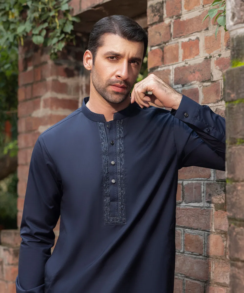 Embroidered Luxury Cotton Suit