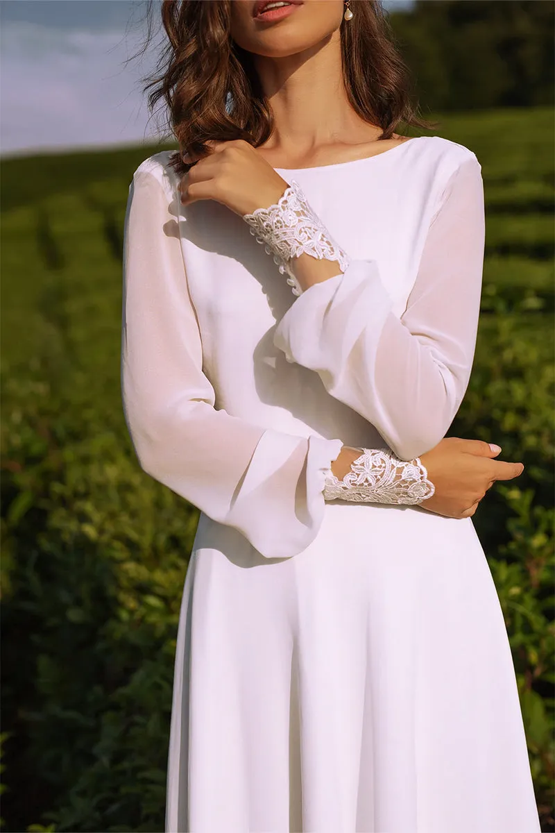 Endless Love Long Sleeve A-line Wedding Dress