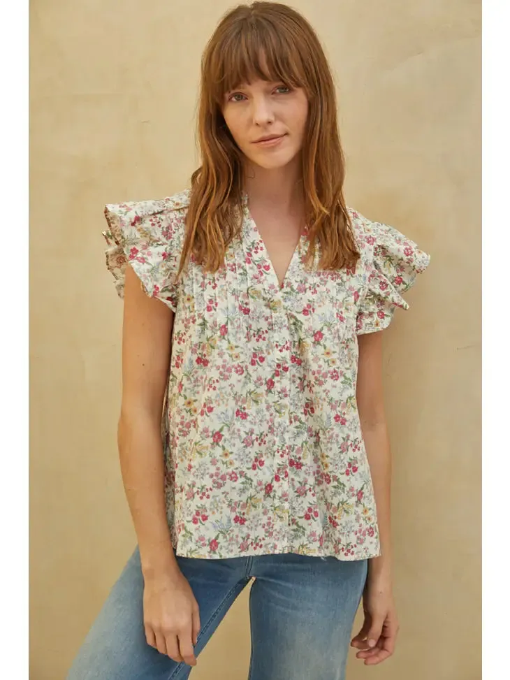 Francesca Floral Top