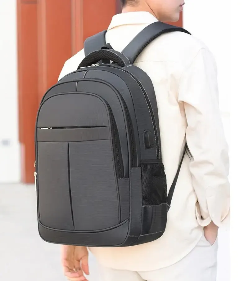 GB School Bag 1215 Business Office Work Men's Backpack Multifunctional Laptop Waterproof Oxford Cloth School Bag