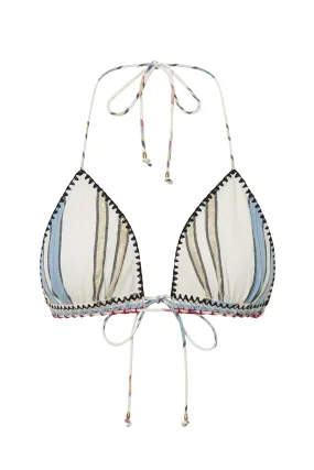 Gelos Byron Stripe Bikini Top