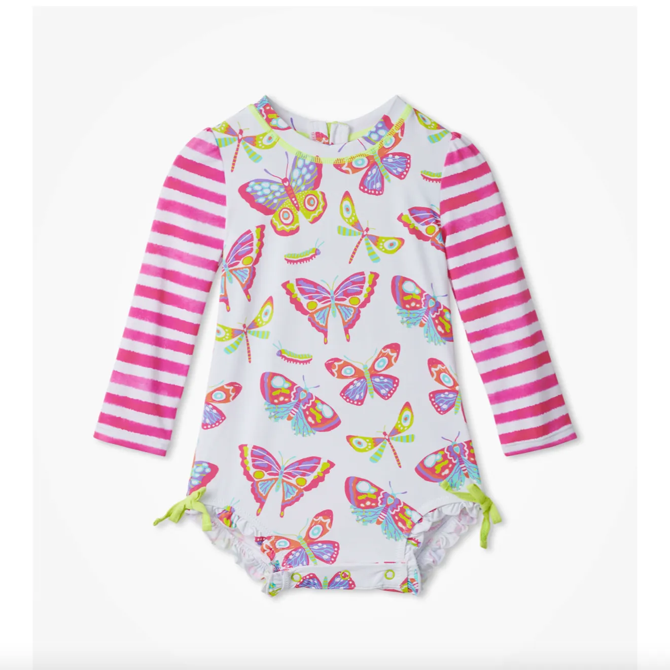 Hatley Botanical Butterflies Baby Rashguard Swimsuit